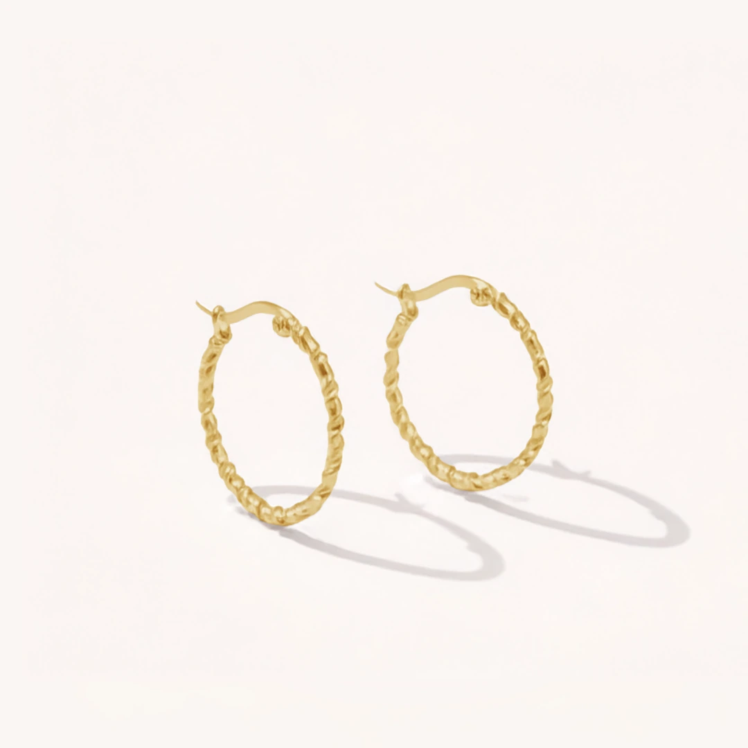 Twisted Hoop Earrings