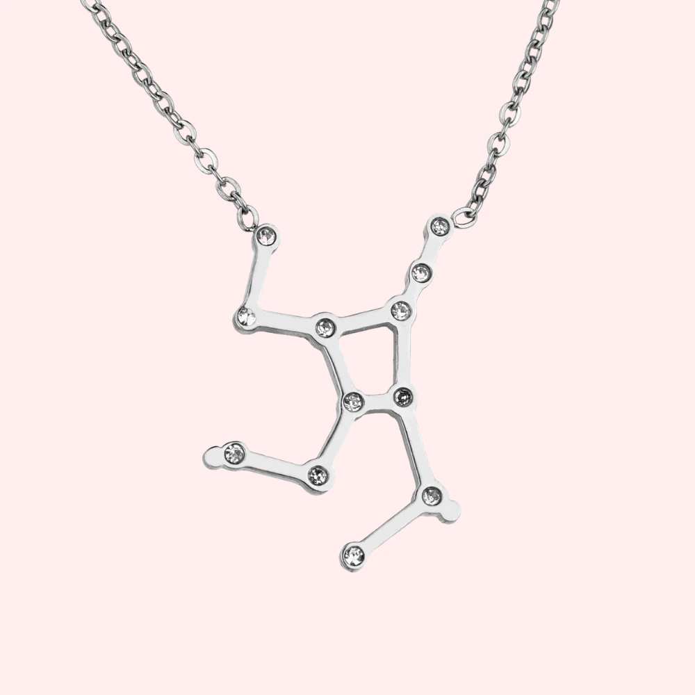 Virgo Zodiac Constellation Hypoallergenic Necklace