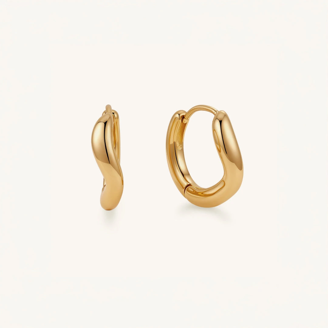 Wave Huggie Earrings