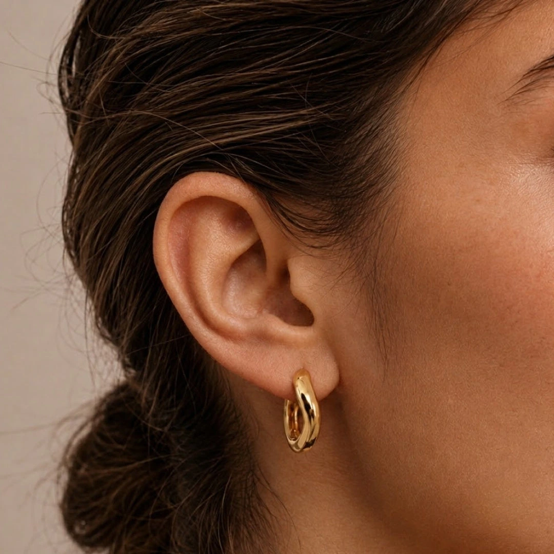 Wave Huggie Earrings