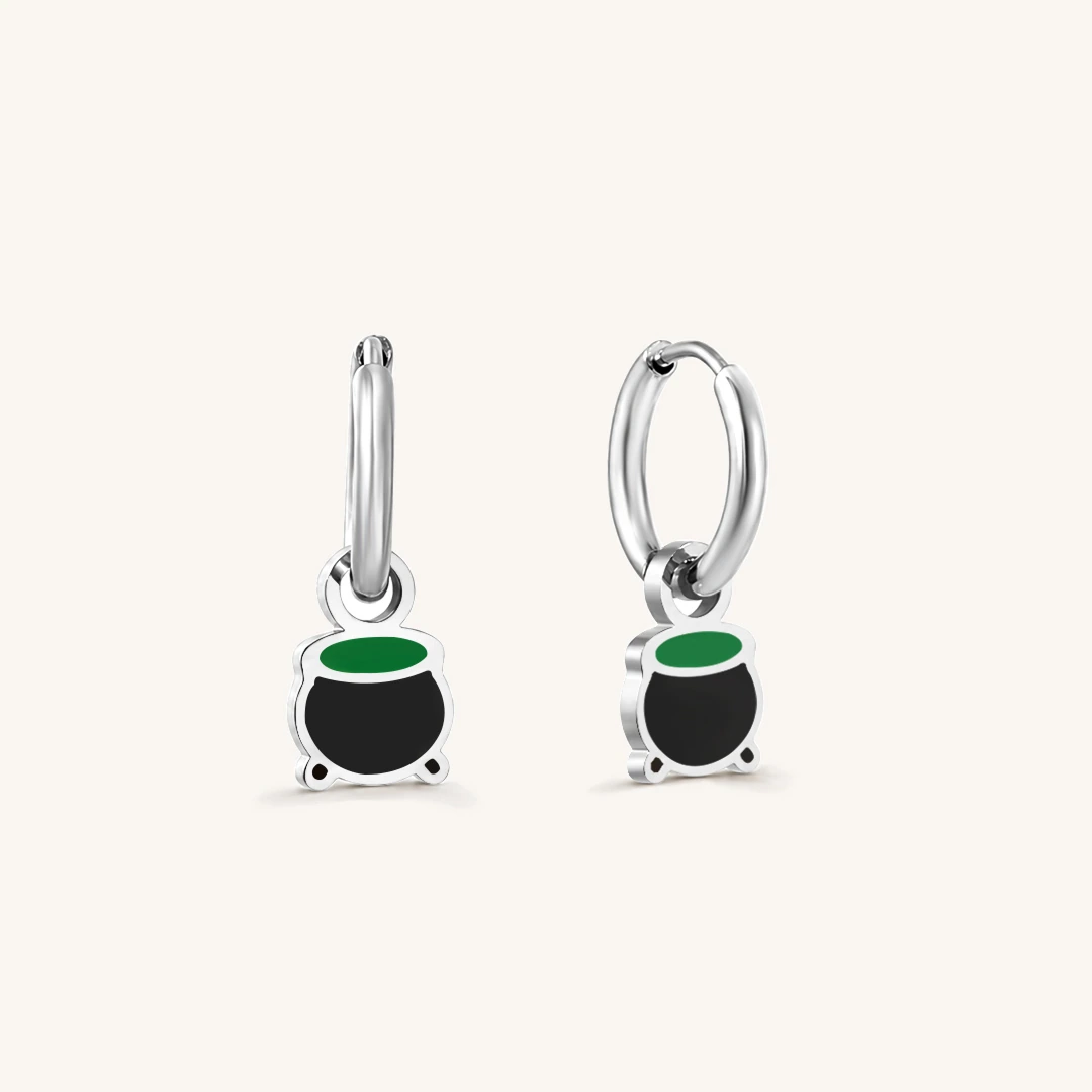 Witch's Potion Hoop Earrings