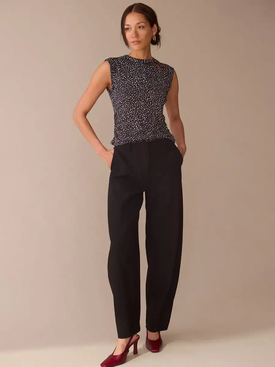 Printed Talula Twist Neckline Tank